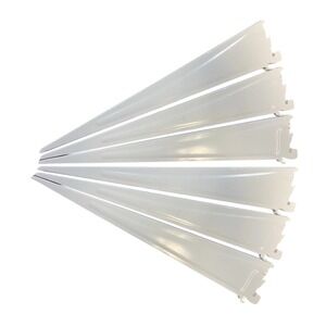 ClosetMaid 2854 16-In. White Shelf Track‎ Bracket Wall Mount Support Lot of 6